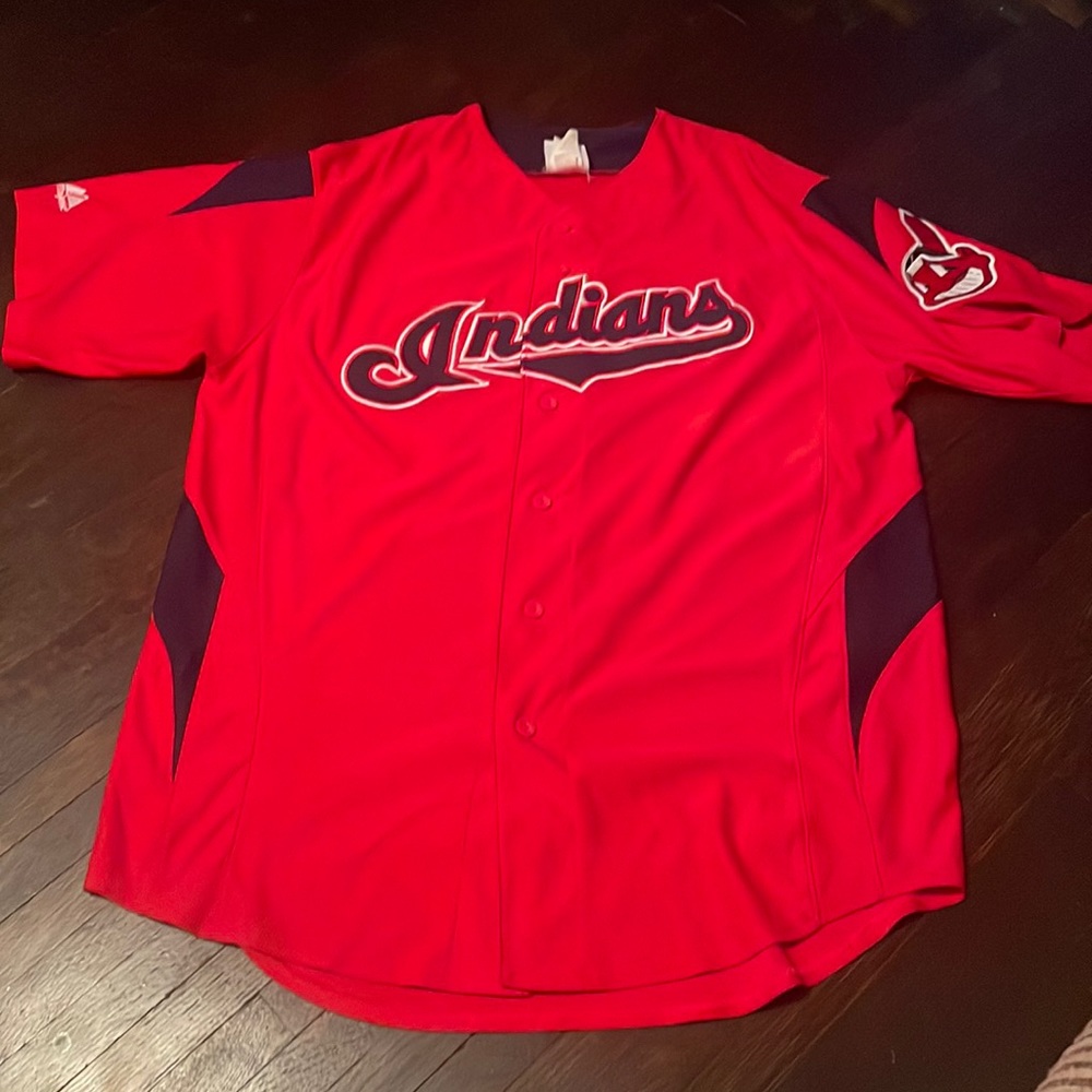 Majestic Cleveland Indians Baseball Jersey